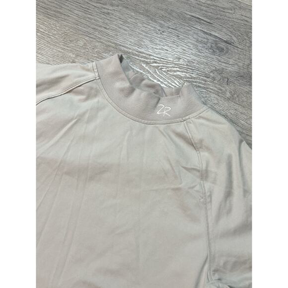 Zero Restriction Men’s Golf Base Layer L Mock Neck Long Sleeve Large Tan - Picture 2 of 7
